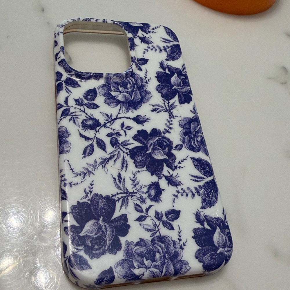 Casely Floral Blue and White Phone Case for iphone 13 pro